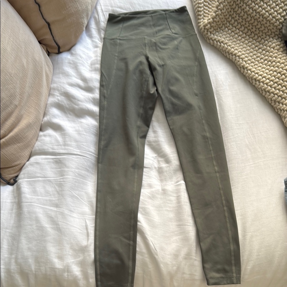 Girlfriend Collective Olive Green Leggings